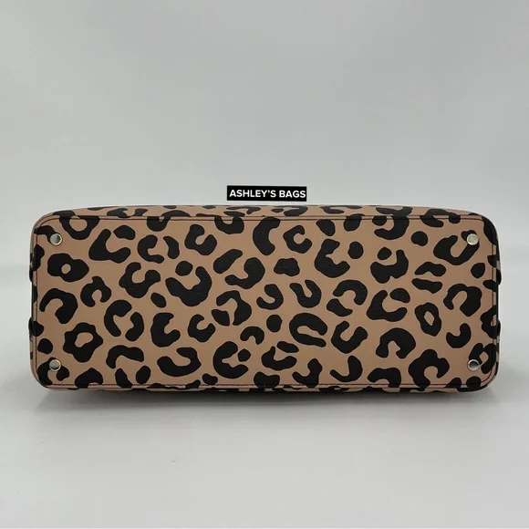 Kate Spade Darcy Leopard Cheetah Large Satchel Tote Crossbody - Picture 6 of 9